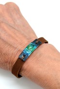 Skinny Glass & Suede Bracelet